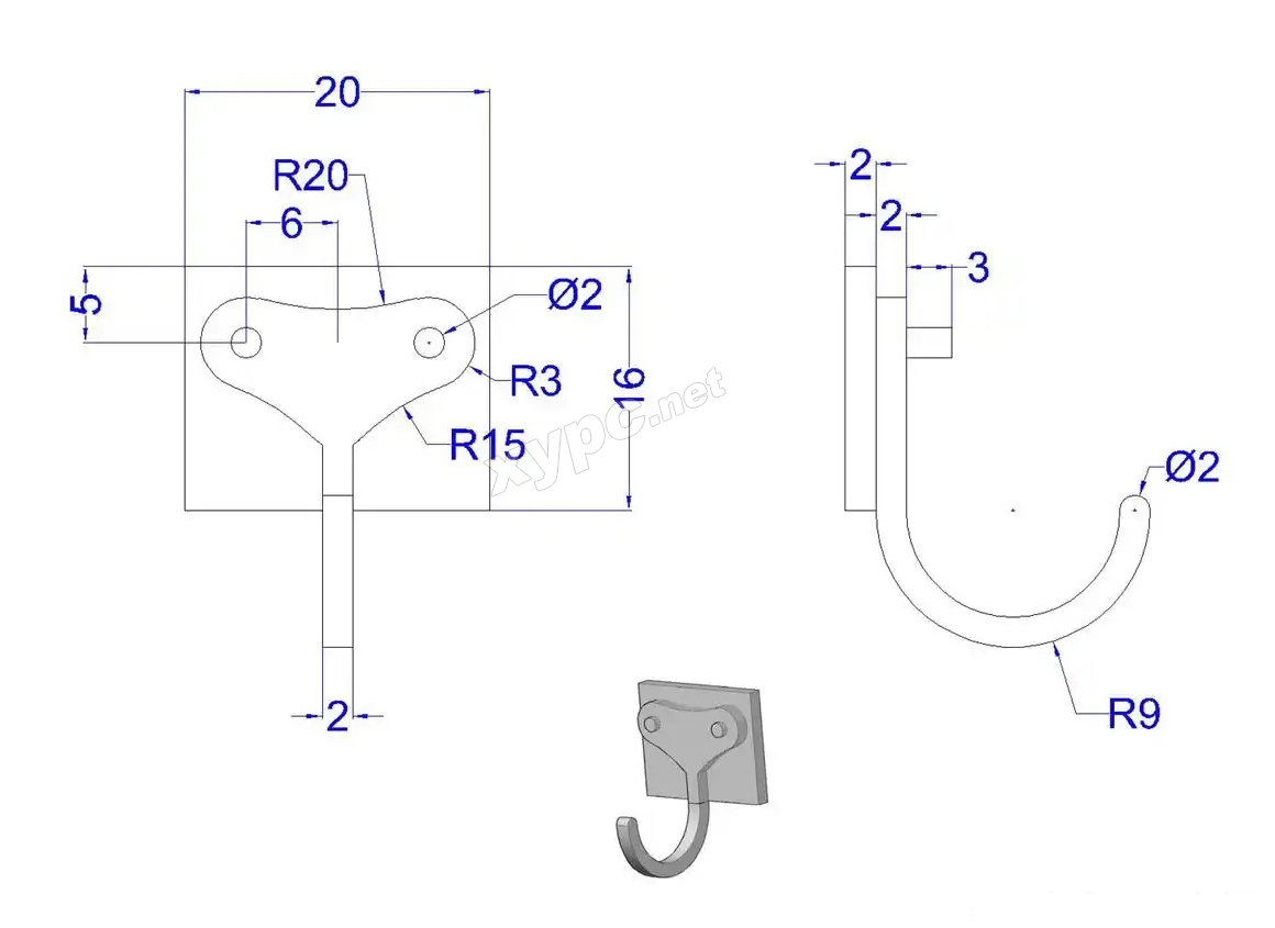 SolidWorks基础练习题 第113题