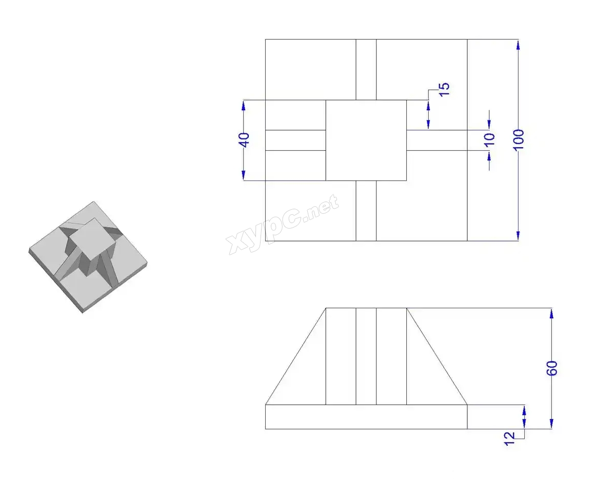SolidWorks基础练习题 第118题