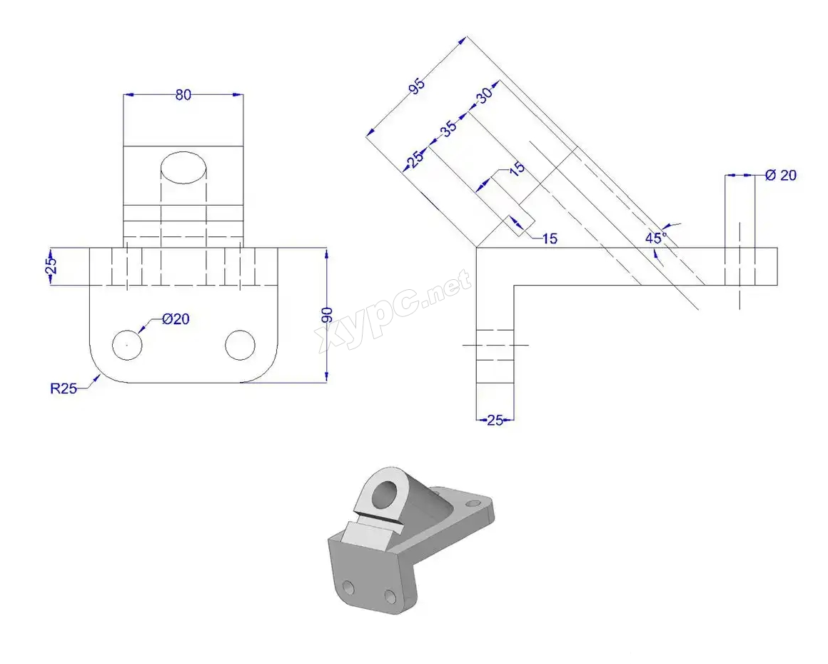 SolidWorks基础练习题 第119题