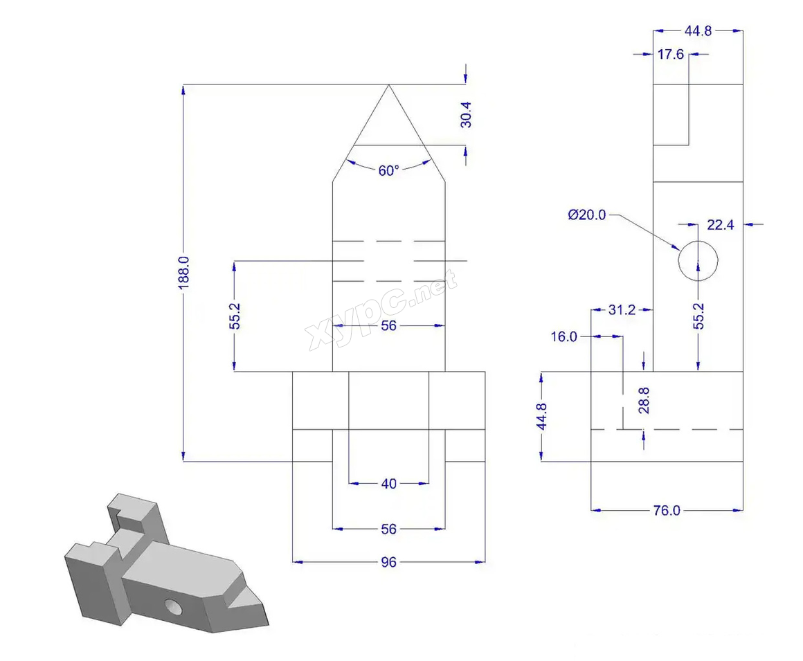 SolidWorks基础练习题 第131题