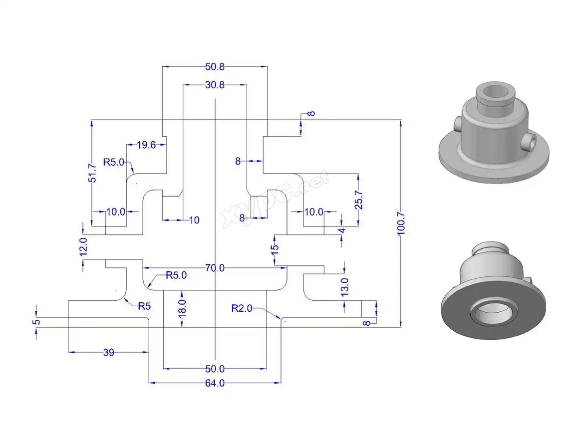 SolidWorks基础练习题 第135题