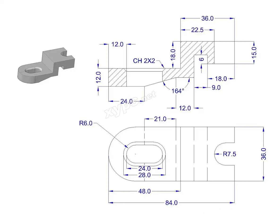 SolidWorks基础练习题 第143题