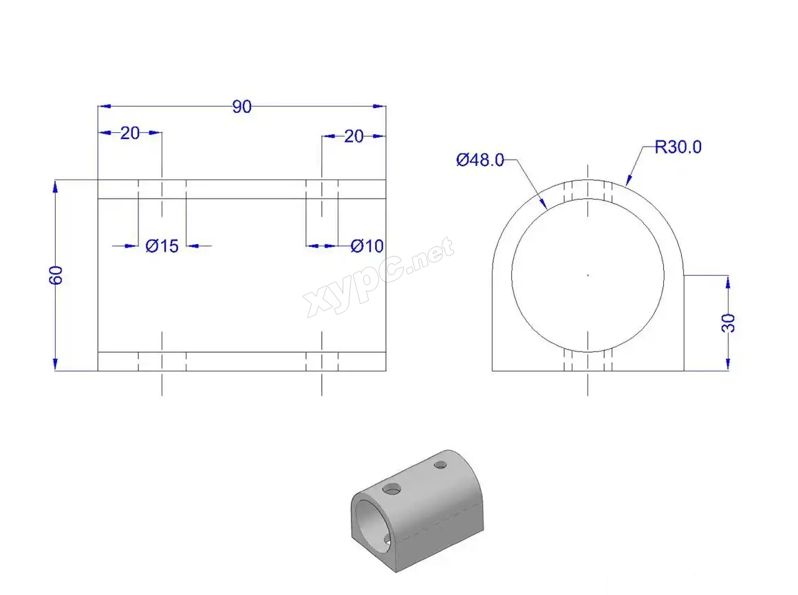 SolidWorks基础练习题 第151题