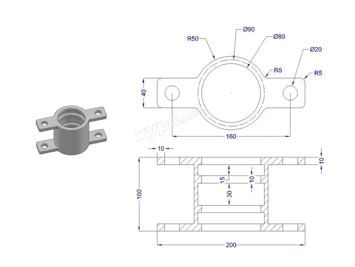 SolidWorks基础练习题 第152题