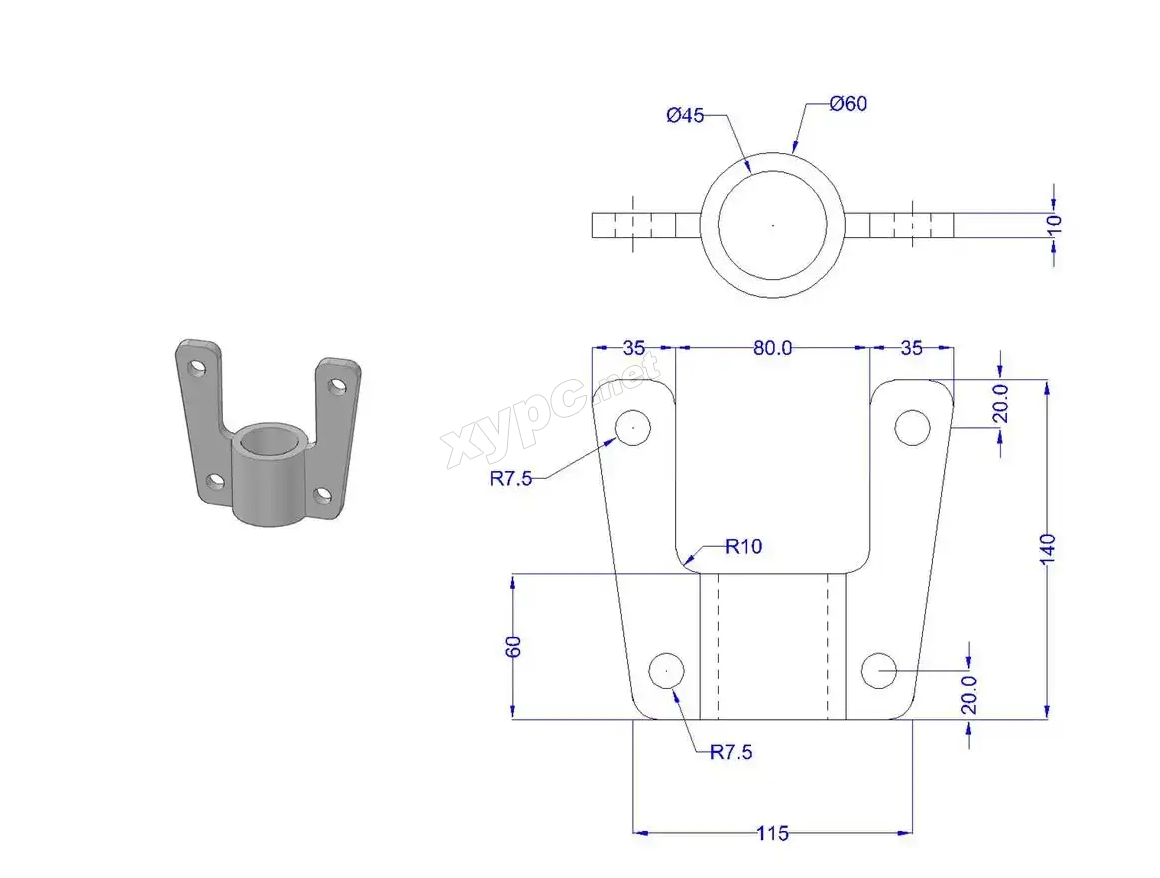 SolidWorks基础练习题 第153题