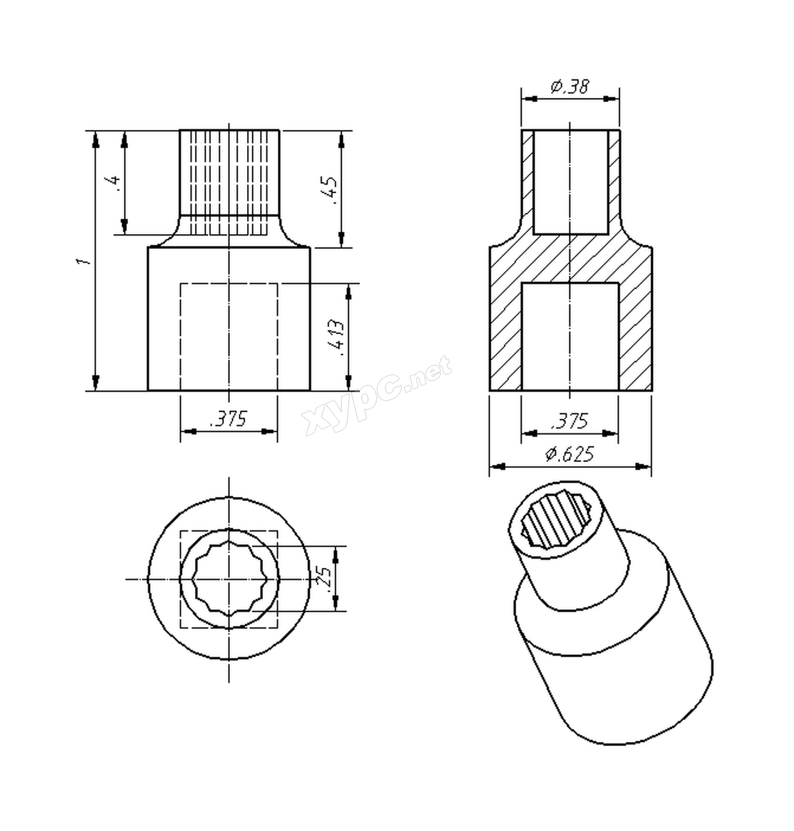 SolidWorks基础练习题 第166题