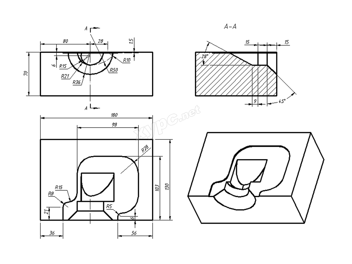 SolidWorks基础练习题 第178题