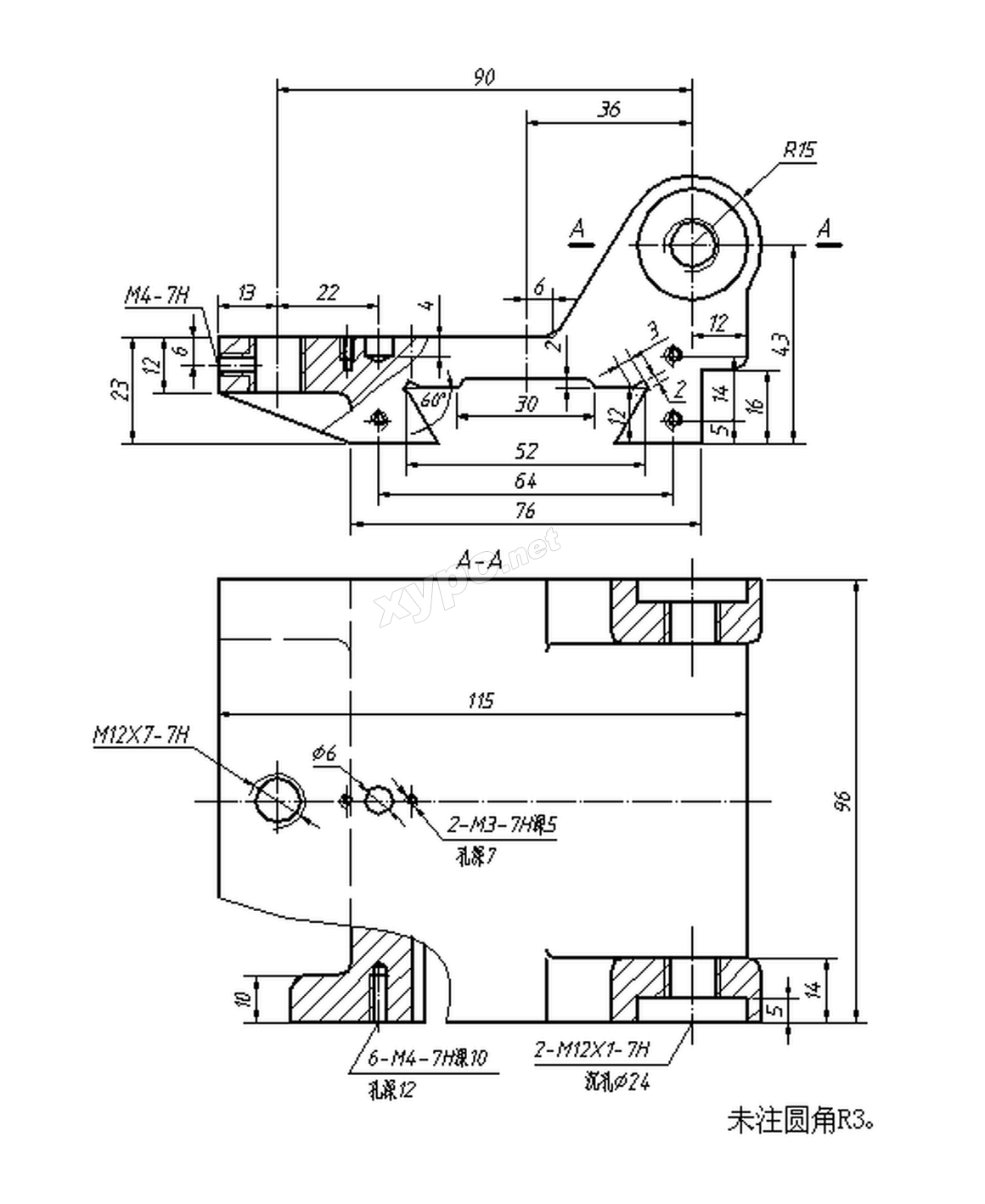 SolidWorks基础练习题 第185题