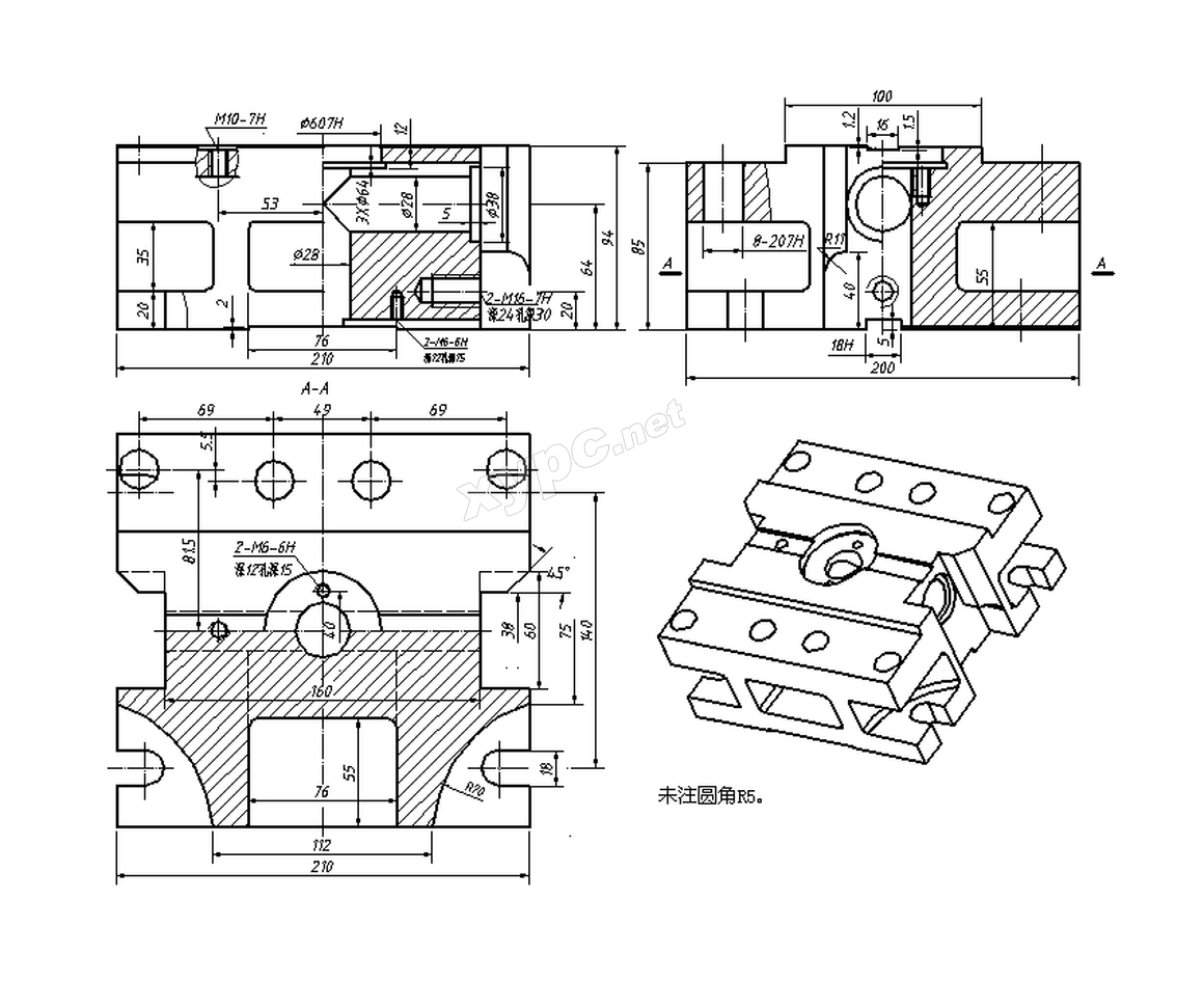 SolidWorks基础练习题 第186题
