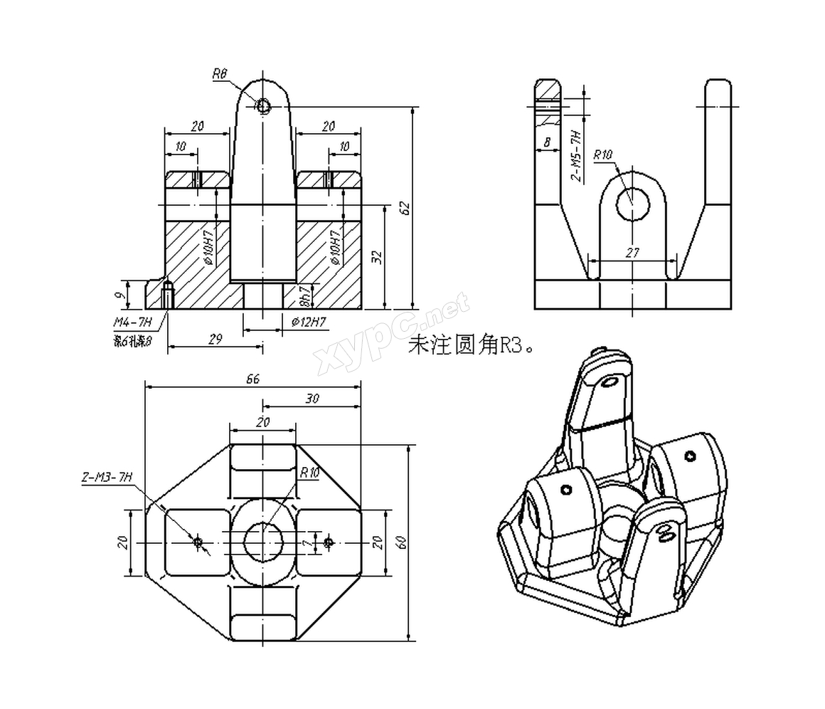 SolidWorks基础练习题 第188题