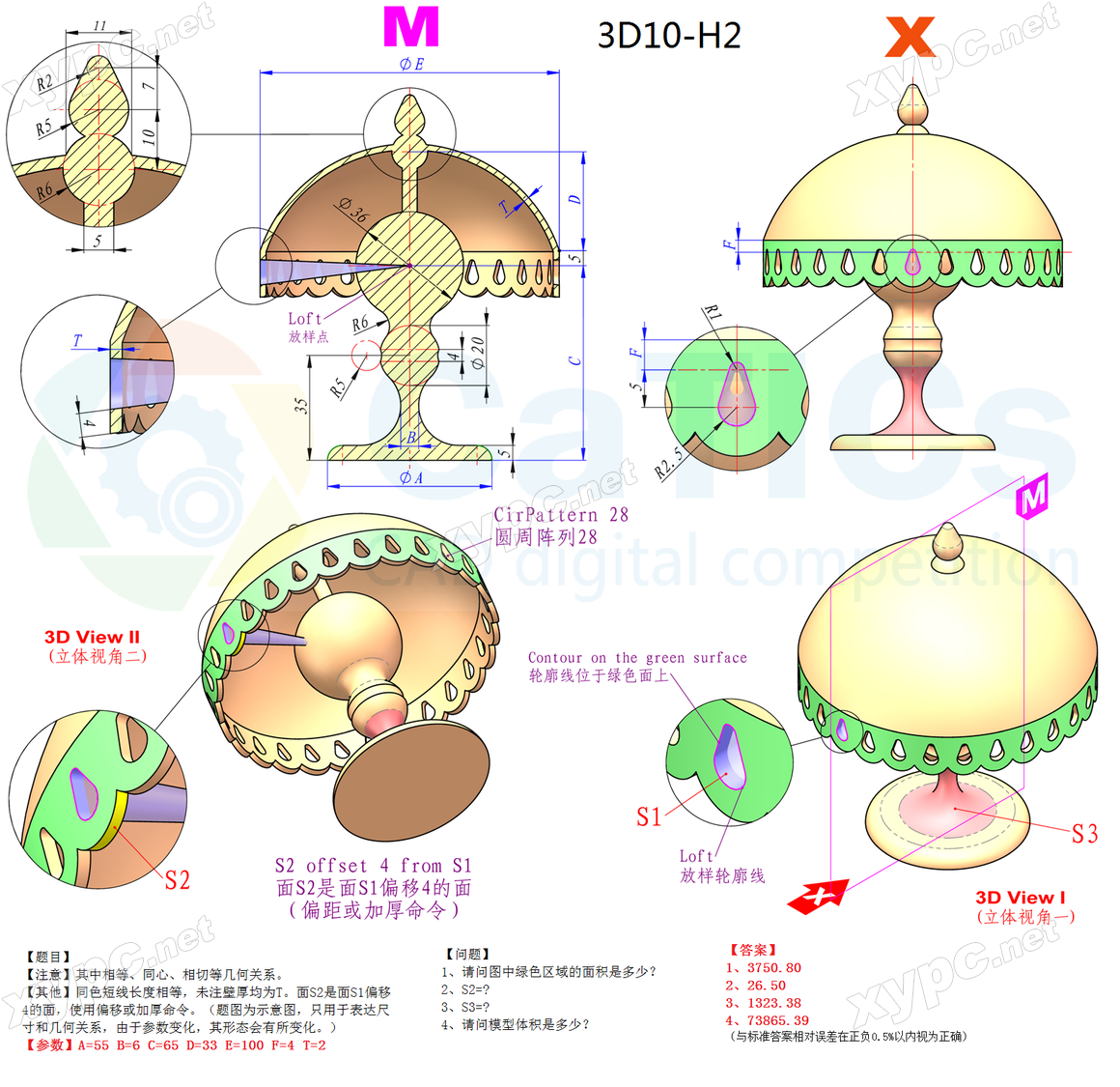 CaTICs 3D10-H2 题目与答案