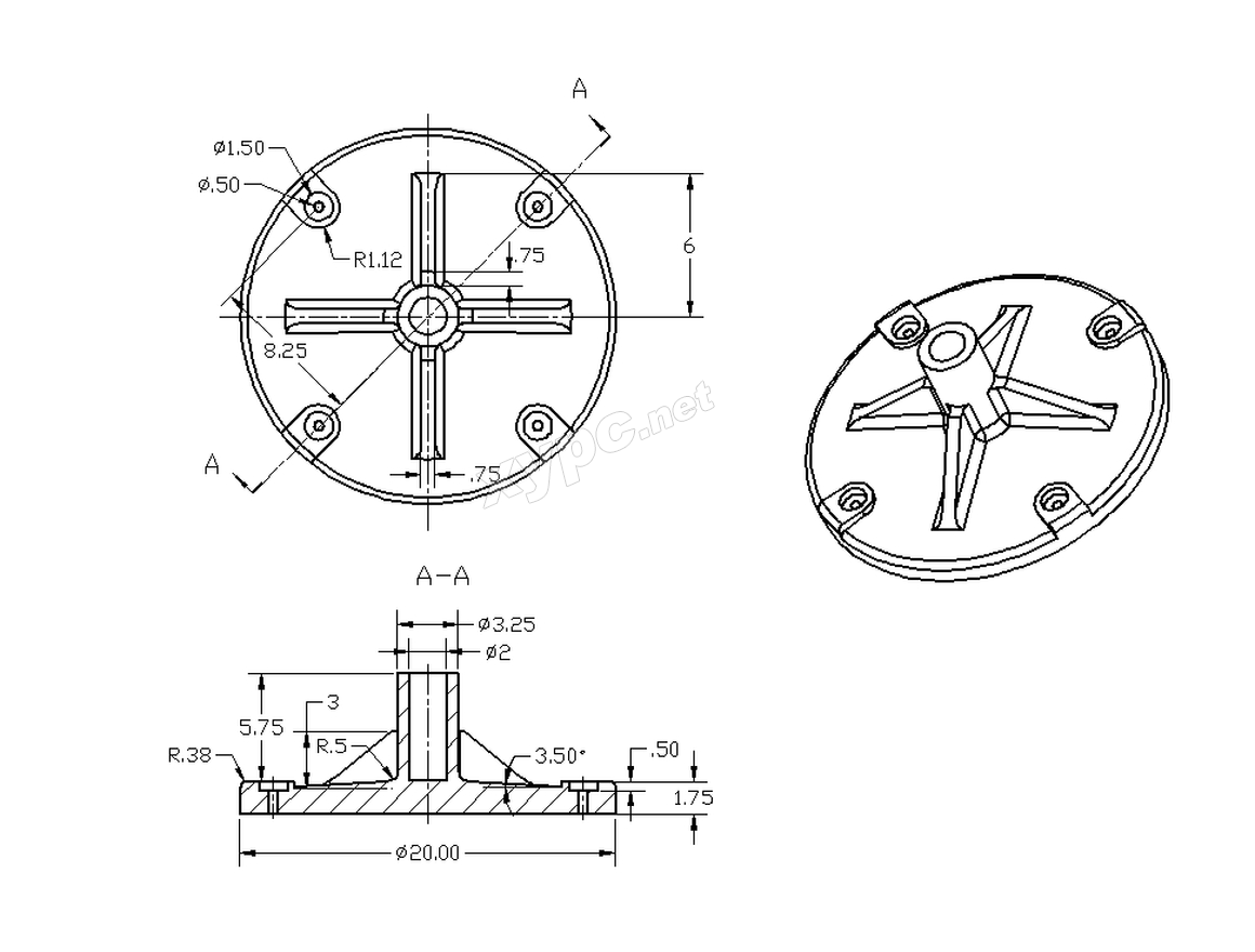 SolidWorks基础练习题 第165题